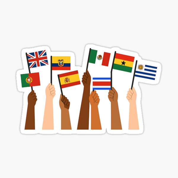 Item preview, Hands Holding Flags of the World - Unity and Diversity Design designed and sold by ChicTeeshop.
