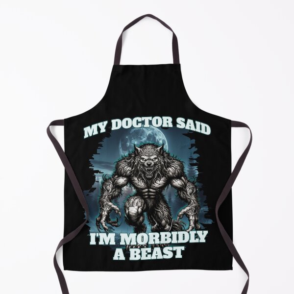 Item preview, Morbidly a beast funny werewolf designed and sold by Bondrewd1.