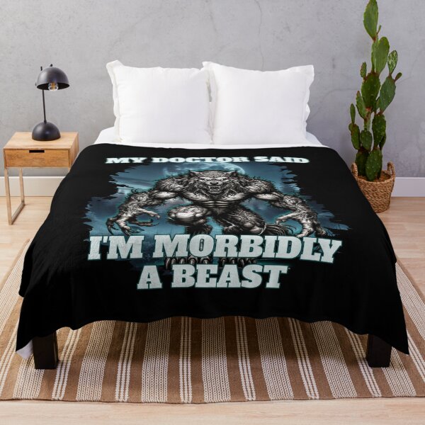 Item preview, Morbidly a beast funny werewolf designed and sold by Bondrewd1.