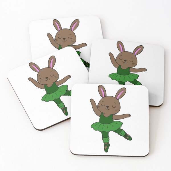 Item preview, Ballet Bunny - Brown - Dark Green designed and sold by AngelMiette.