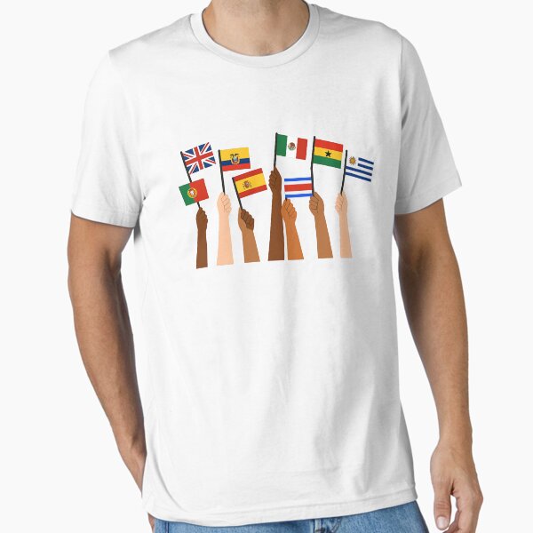 Item preview, Hands Holding Flags of the World - Unity and Diversity designed and sold by ChicTeeshop.