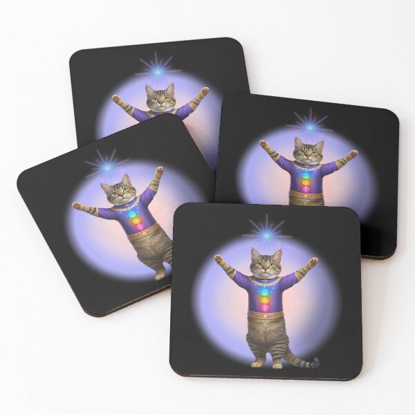 Item preview, Reiki Master Tabby Cat with Glowing Aura – Spiritual Healer Feline Design designed and sold by Fredster1966.