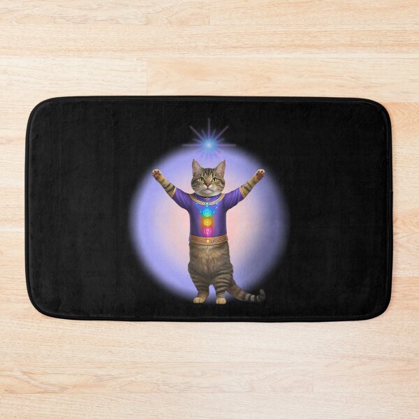 Item preview, Reiki Master Tabby Cat with Glowing Aura – Spiritual Healer Feline Design designed and sold by Fredster1966.