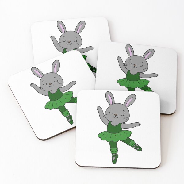 Item preview, Ballet Bunny - Grey - Dark Green designed and sold by AngelMiette.