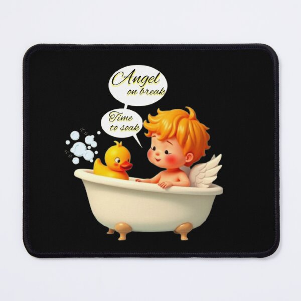 Item preview, Angel On Break Time to Soak Christian Text designed and sold by DivineHaven.