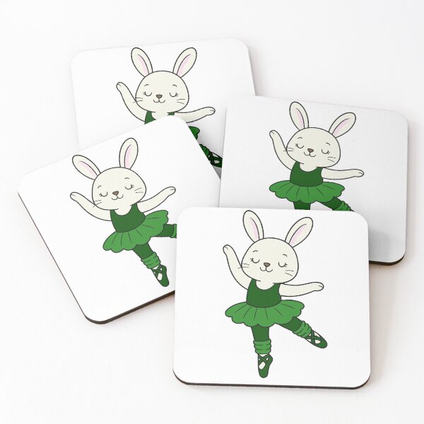 Item preview, Ballet Bunny - White - Dark Green designed and sold by AngelMiette.