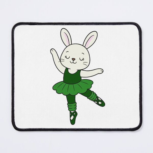 Item preview, Ballet Bunny - White - Dark Green designed and sold by AngelMiette.