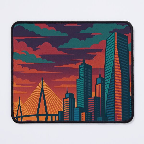 Item preview, Incheon Travel Poster in Retro Pop Art Style | Vibrant South Korea Cityscape | Colorful Digital Illustration | Bold Urban Landmark Design | Vintage-Inspired Korean Travel Art designed and sold by PaintedPixels01.