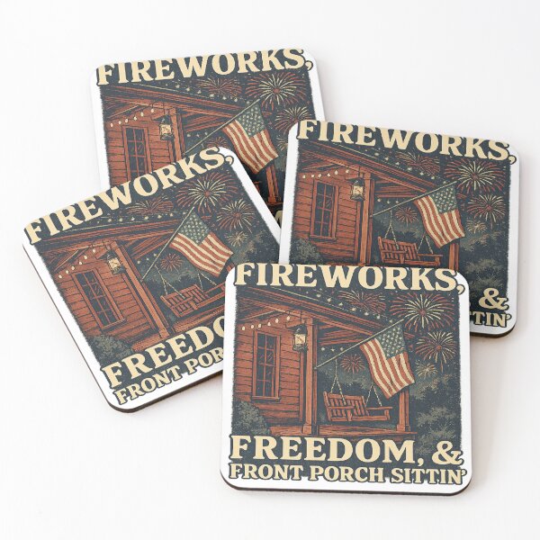 Item preview, Fireworks, Freedom, & Front Porch Sittin’ designed and sold by GraceUponAGoose.