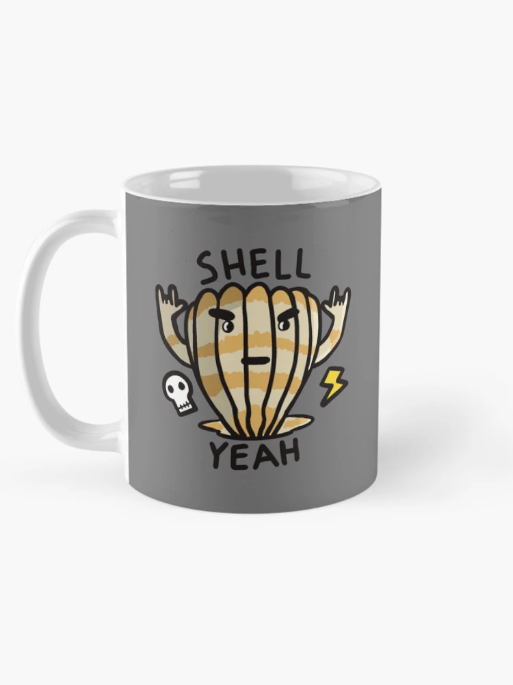Thumbnail 5 of 6, Coffee Mug, Shell Yeah designed and sold by FrogArtShop.