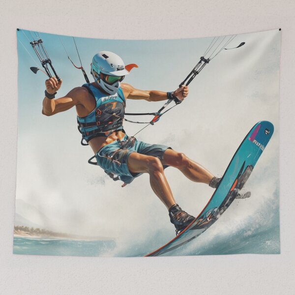 Item preview, Man performing freestyle kiteboarding designed and sold by MerlinWear.