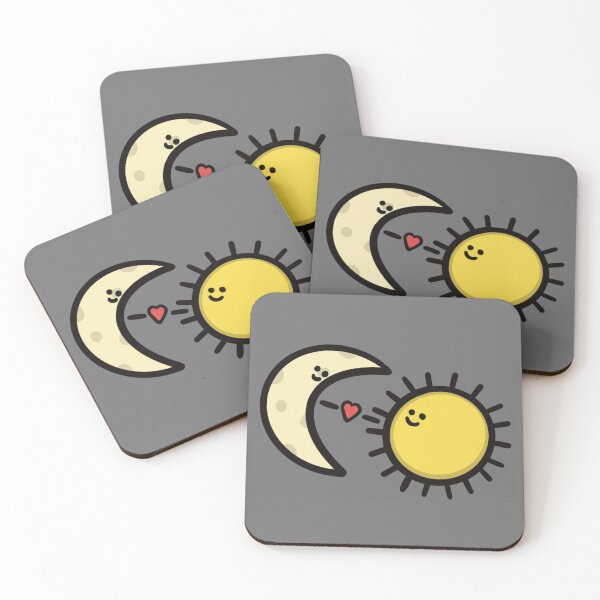 Item preview, Cute Sun and Moon designed and sold by FrogArtShop.