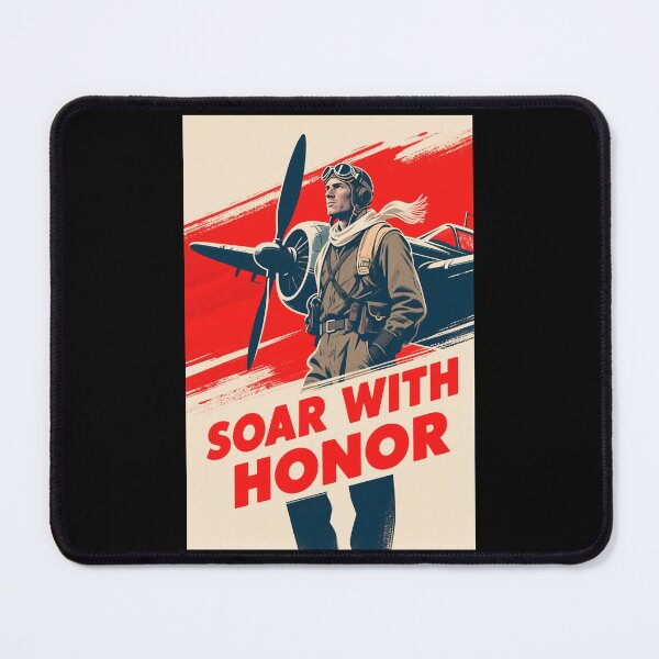 Item preview, Soar With Honor – Retro Fighter Pilot Hope Poster designed and sold by HoopeStylee.