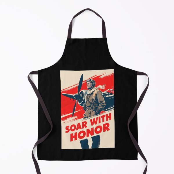 Item preview, Soar With Honor – Retro Fighter Pilot Hope Poster designed and sold by HoopeStylee.