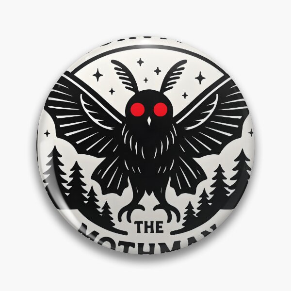 Item preview, Mothman Survival Badge – Cryptid Encounter Patch designed and sold by DeadFrame.