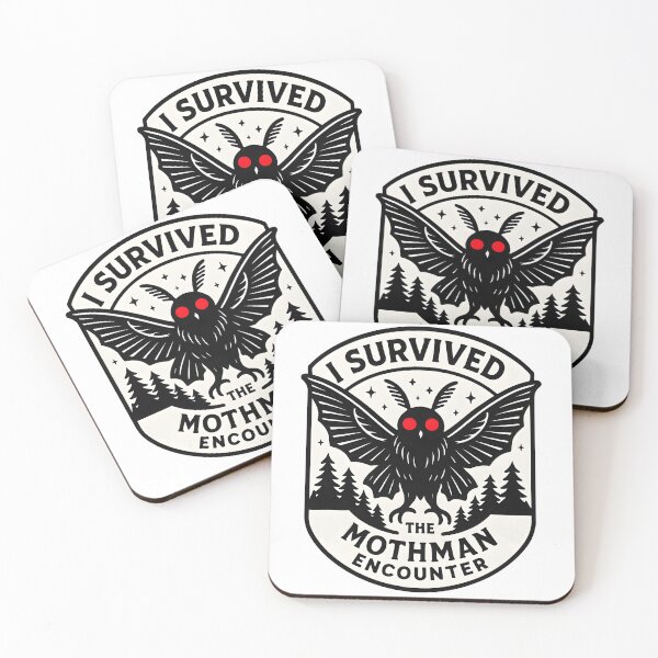 Item preview, Mothman Survival Badge – Cryptid Encounter Patch designed and sold by DeadFrame.