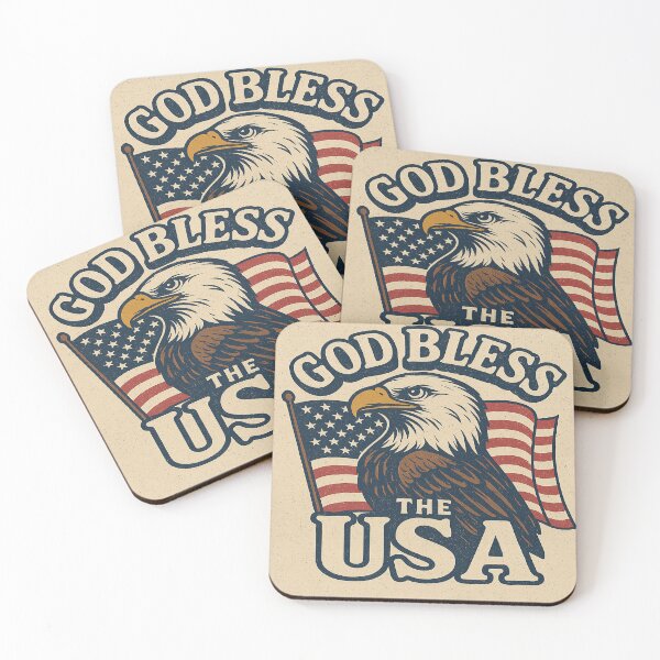 Item preview, God Bless the USA – Patriotic Eagle Design designed and sold by GraceUponAGoose.