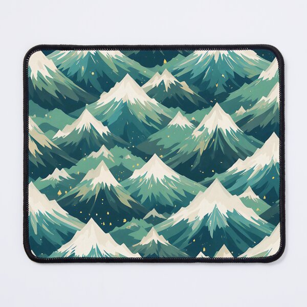 Item preview, Minimal Mountain Pattern – Seamless Repeating Nature Motif designed and sold by Dino-Lune.