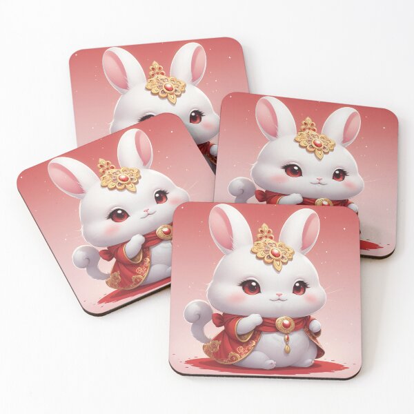 Item preview, Kawaii white bunny designed and sold by MerlinWear.