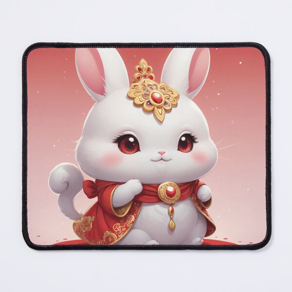 Item preview, Kawaii white bunny designed and sold by MerlinWear.