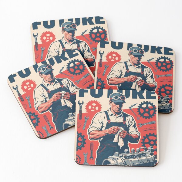 Item preview, Fix The Future – Vintage Mechanic Hope Poster Obama Style designed and sold by HoopeStylee.