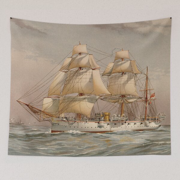 Item preview, H.M.S Calliope Cruiser Antique Print designed and sold by Bruiserstang.