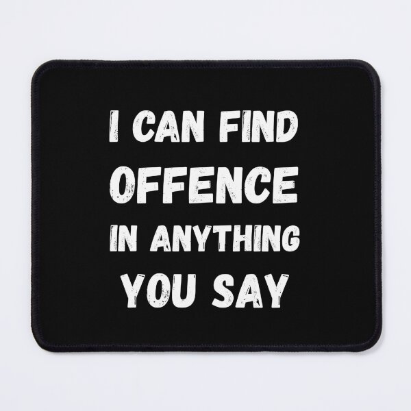 Item preview, Funny Sarcastic Grunge Shirt – I Find Offence designed and sold by Artography Designs.