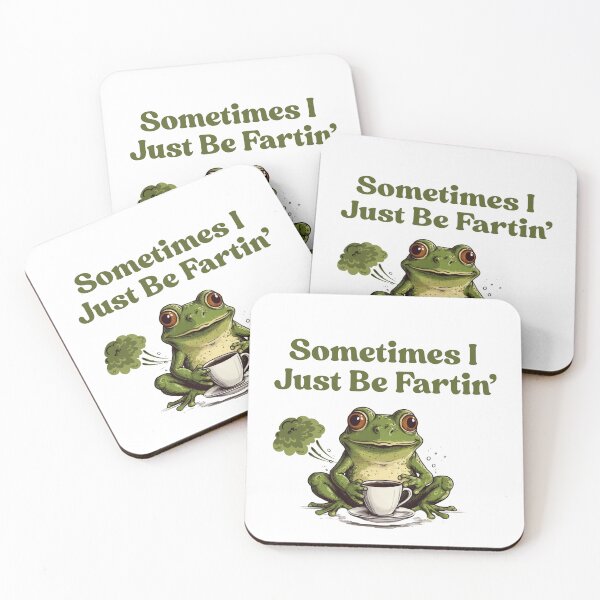 Item preview, Retro Sometimes I Just Be Fartin - Funny Frog designed and sold by ZACK ART.