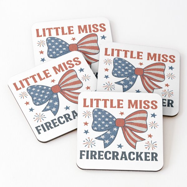 Item preview, Little Miss Firecracker – Patriotic Bow Design designed and sold by GraceUponAGoose.