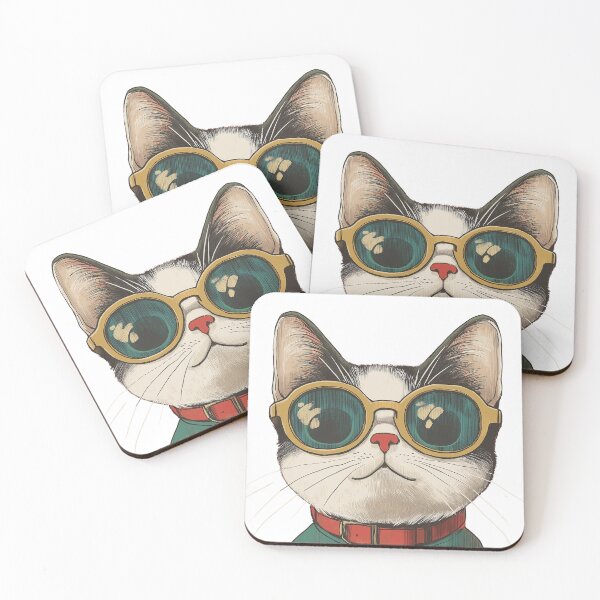 Item preview, Cool Cat in Retro Shades designed and sold by studio902.