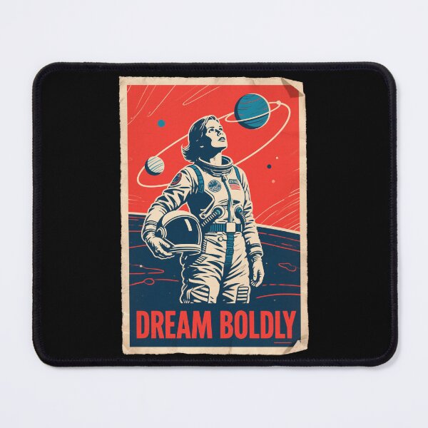 Item preview, Dream Boldly – Retro Female Astronaut Hope Style Obama designed and sold by HoopeStylee.