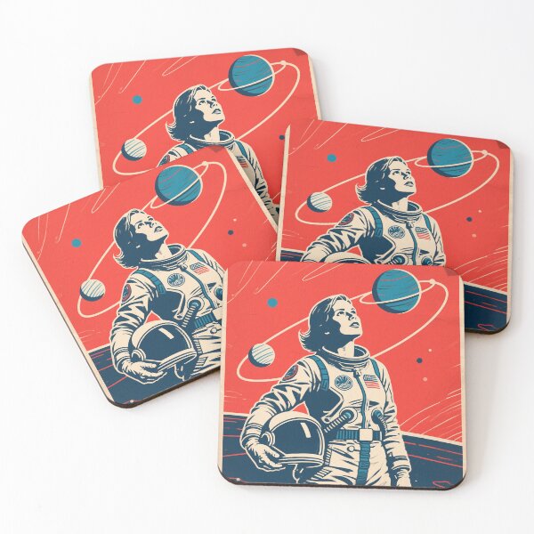Item preview, Dream Boldly – Retro Female Astronaut Hope Style Obama designed and sold by HoopeStylee.
