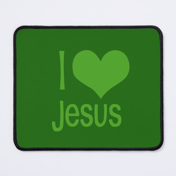 Item preview, I love Jesus green designed and sold by ZiphGames.