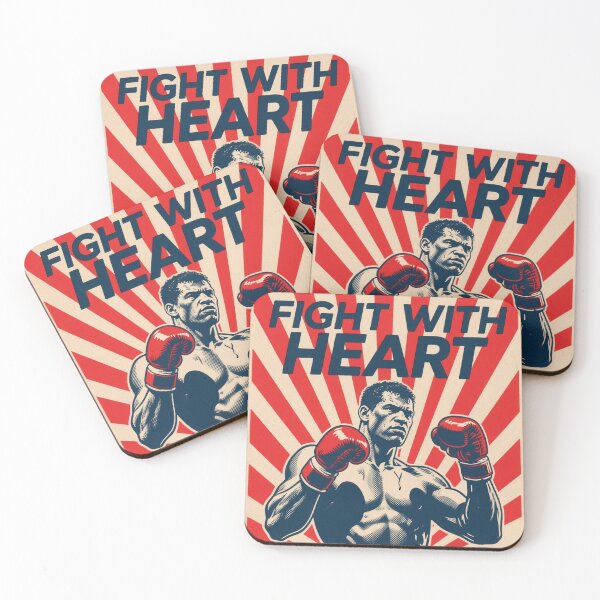 Item preview, Fight With Heart – Retro Boxer Hope Shepard Fairey designed and sold by HoopeStylee.
