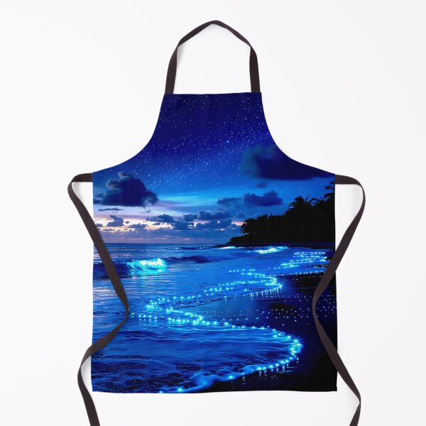 Item preview, Bioluminescent Beach Under Starry Night Sky designed and sold by Exodoi.