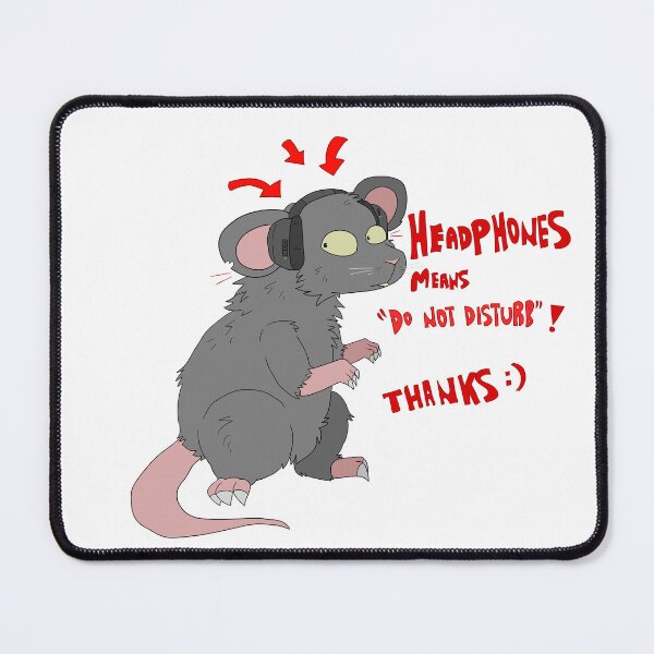 Item preview, Do Not Disturb - Rat sticker designed and sold by RaymonTheRat.