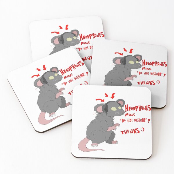 Item preview, Do Not Disturb - Rat sticker designed and sold by RaymonTheRat.