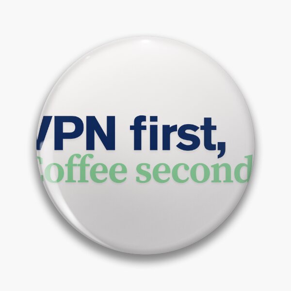 Item preview, VPN First Coffee Second – Fun Design for Programmers and Remotes designed and sold by Gumaga-Store.