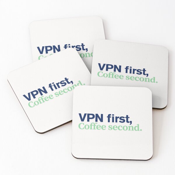 Item preview, VPN First Coffee Second – Fun Design for Programmers and Remotes designed and sold by Gumaga-Store.