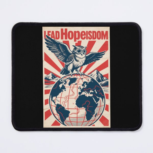 Item preview, Lead Hopeisdom– Retro Owl Wisdom Hope 80s obama style designed and sold by HoopeStylee.