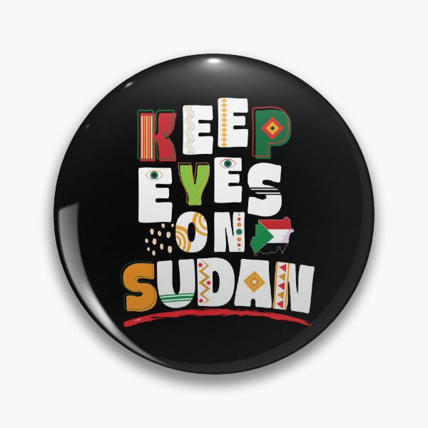Item preview, Keep Eyes On Sudan Typography on white colors designed and sold by Maksab Designs.