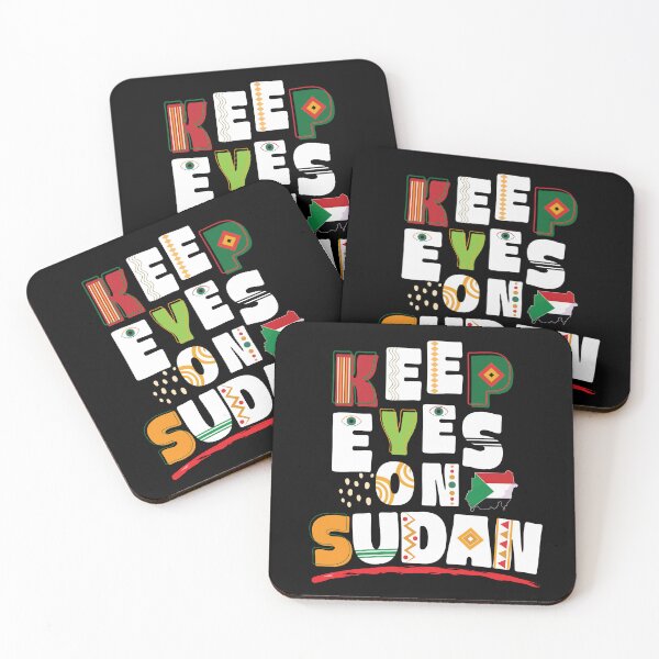 Item preview, Keep Eyes On Sudan Typography on white colors designed and sold by Maksab Designs.