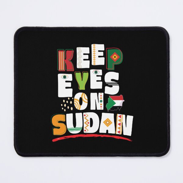 Item preview, Keep Eyes On Sudan Typography on white colors designed and sold by Maksab Designs.