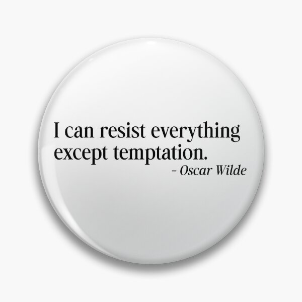 Item preview, Oscar Wilde funny quote black letters designed and sold by Bondrewd1.
