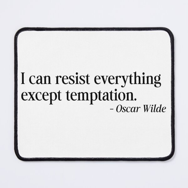 Item preview, Oscar Wilde funny quote black letters designed and sold by Bondrewd1.