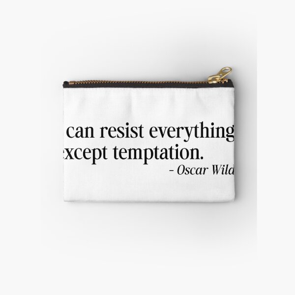 Item preview, Oscar Wilde funny quote black letters designed and sold by Bondrewd1.