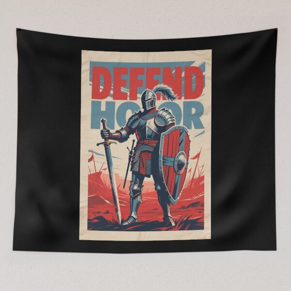 Item preview, Defend Honor – Vintage Knight Hope Style Retro Obama Style designed and sold by HoopeStylee.