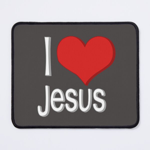 Item preview, i love Jesus black designed and sold by ZiphGames.