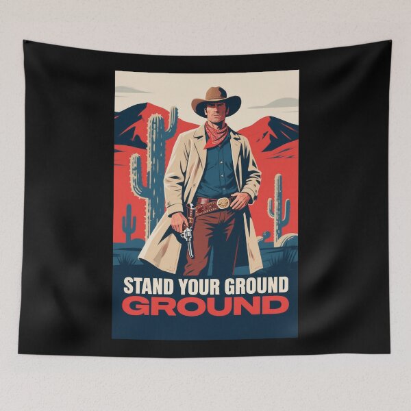 Item preview, Stand Your Ground – Vintage Cowboy Hope Style Propaganda  designed and sold by HoopeStylee.