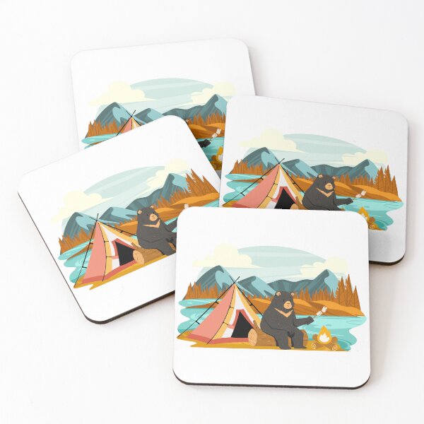 Item preview, Funny bear camping ! designed and sold by Abdelillah10.